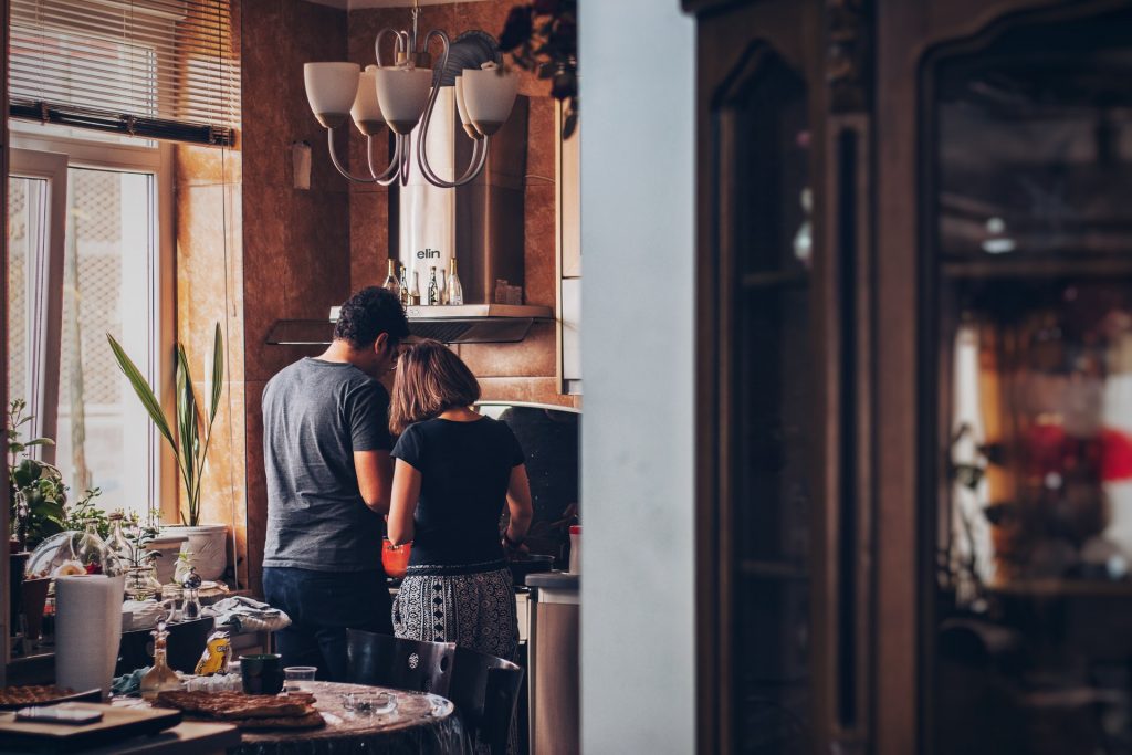 Couple Cooking